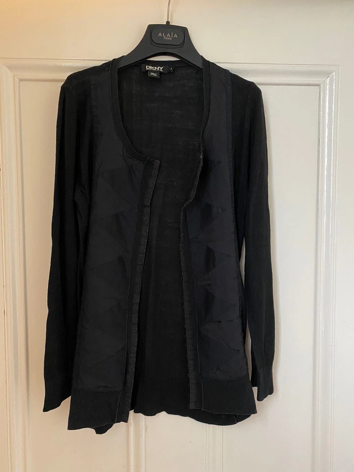 Cárdigan DKNY negro seda/viscosa talla S * Foto 1 de 4