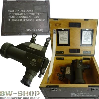 ORIGINAL BUNDESWEHR ÜBERWACHUNGSGERÄT HENSOLDT ZKG 7x35 BW FERNGLAS + HOLZKISTE - Bild 1 von 4