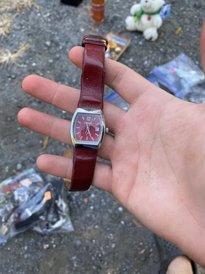 Reloj Fossil Correa Cuero Genuino Rojo ES9577 Foto 1 de 3