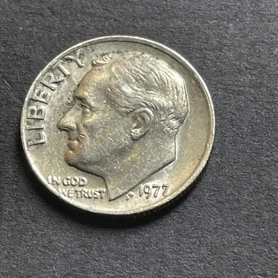 1977 DDR Roosevelt Dime Error - Image 1 of 4