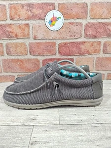 Hey Dude Wally Sox Herren Größe 12 Freizeitschuhe Farbe Anthrazit - Bild 1 von 8