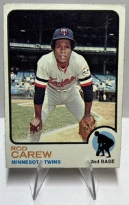 Rod Carew 1973 Topps Minnesota Twins CARD#330 NO CREASES HOF! - Picture 1 of 2