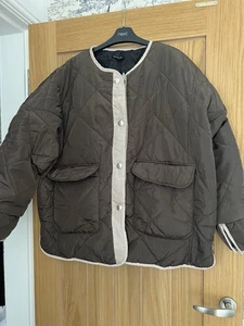 Boohoo Oversized Quilted Jacket 10 See Description - Picture 1 of 5