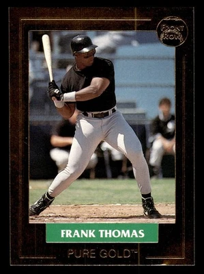 1992 Front Row Pure Gold Frank Thomas 23k Gold Proof /20,000 Card 3 Card Set COA - Image 1 of 4