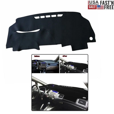 For Honda Civic /Acura CSX 2006-2011 Leather Dash Mat Dashboard Cover Dashmat - Image 1 of 4