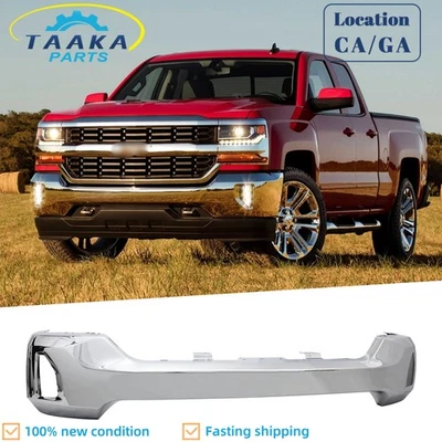 Front Bumper Face Bar W/Fog Hole For Chevy Silverado 1500 2016-201984029801 Foto 1 de 4