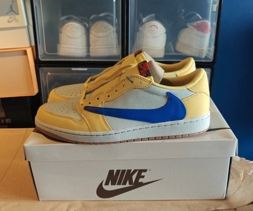 Jordan 1 basso x Travis Scott Canary Uwjo