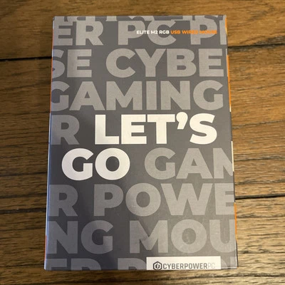 NEW Cyberpower PC Elite M2 Gaming Mouse Wired Black RGB 6-Color 6 Buttons - Image 1 of 3