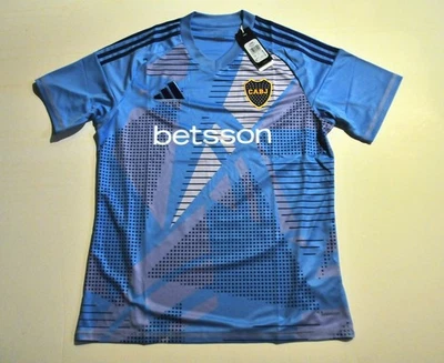 Boca Juniors 2025 Goalie Jersey, Light Blue Textured, Adidas - Image 1 of 4