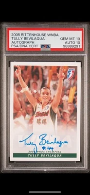 Tully Bevilaqua AUTOGRAPH Seattle Storm 2005 WNBA Rittenhouse AUTO PSA 10 POP 1 - Image 1 of 2
