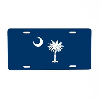 Placa de matrícula con bandera de Carolina del Sur CafePress (1996545448) Foto 1 de 2