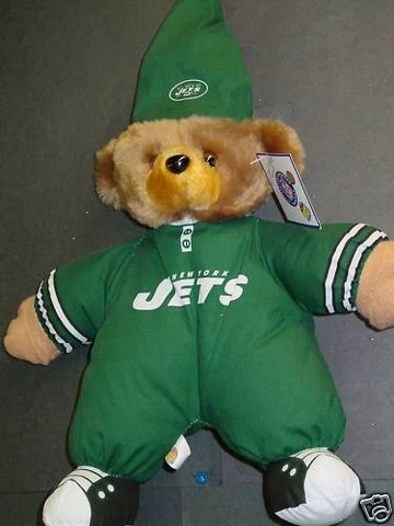 NFL New York Jets Pajama Teddy Bear, NEW Cover