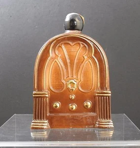 Vintage Ceramic Brown Radio Shaped Collectible Bottle About 8 1/2" B4 - Picture 1 of 12