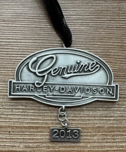 Harley Davidson Pewter Ornament 2013 Genuine Motorcycle Rider Keepsake New! - Picture 1 of 3