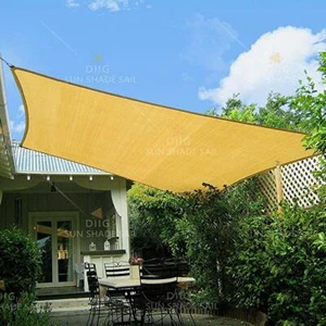 Parasol Vela Toldo Rectángulo Arena Bloque UV Parasol Para Patio Trasero Cubierta Exterior - Imagen 1 de 930