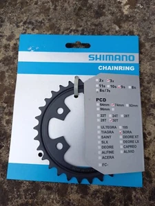 NOS SHIMANO SORA FC-R3030 30t Black inner triple chainring 74BCD 1VD 30000 - Picture 1 of 2