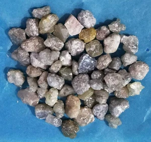 7.50 Ct Natural White Grey Uncut Rough Diamonds | 4.0-6.0 mm Loose Diamond Lot - Picture 1 of 7