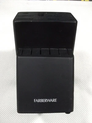 Farberware 14 Ranuras Negro (solo bloque) para Juego de Tijeras Afilador de Cuchillos - Usado Foto 1 de 4