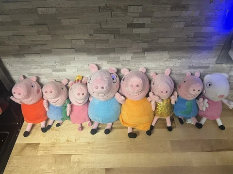 Peppa Pig Plush Lot Of 8 Cover