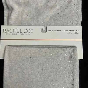"BUFANDA CACHEMIRA RACHEL ZOE 100% 2 CAPAS 200cm x 60Cm (79"" x 23 1/2") - Imagen 1 de 12