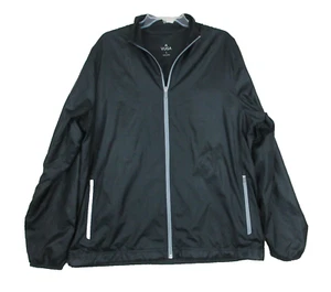 Vuga Windbreaker Jacket Mens Size Large Black Full Zip Golf Black Full Zip - Picture 1 of 14