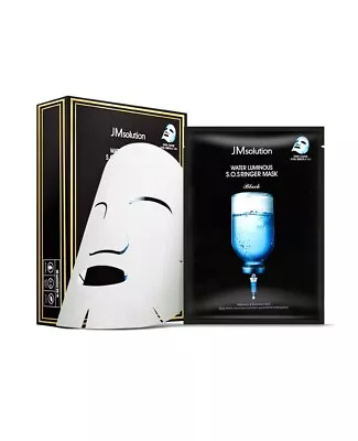JMsolution Water Luminous S.O.S Ringer Mask Black 10pc + free gift /K-beauty - Image 1 of 2