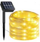 Tira de Luces LED Solares Impermeables con manguera de luz y panel solar (22
