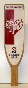 S - SECOND SELF BEER COMPANY - BLEEDING HEART - 12" PADDLE DRAFT BEER TAP HANDLE - Picture 1 of 8