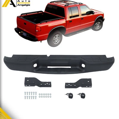 适用于雪佛兰 S10 GMC Sonoma Fleetside 1998 1999 - 2004 后保险杠组件黑色 — 第 1/4 张图片