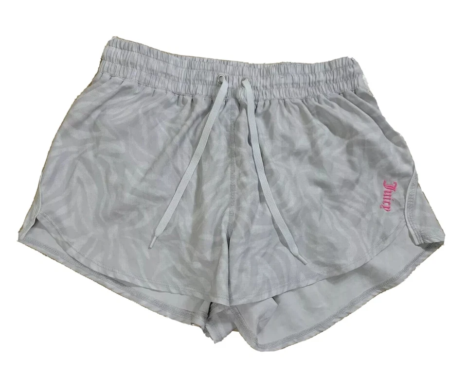 Juicy Couture Women's Small Running Shorts Stretch Animal Print Zebra Stripes Foto 1 de 4