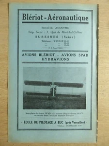 2/1931 PUB BLERIOT AERONAUTIQUE SURESNES SPAD 81 ORIGINAL FRENCH AD - Imagen 1 de 1