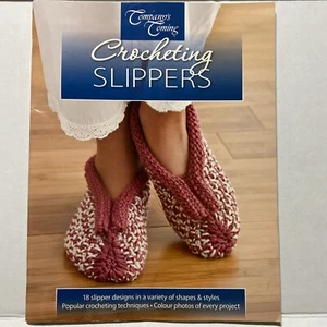 Crochet Patterns Slippers 18 Designs Company’s Coming - Picture 1 of 5
