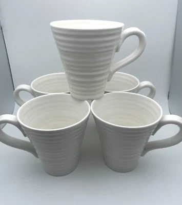 Кружка коллекционная Portmeirion Sophie Conran фарфоровая белая 12 унций набор из 5 чашек B33 - Изображение 1 из 4