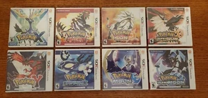Sealed Nintendo 3DS Pokemon Lot X Y Omega Ruby Alpha Sapphire Sun Moon Ultra S+M - Picture 1 of 6