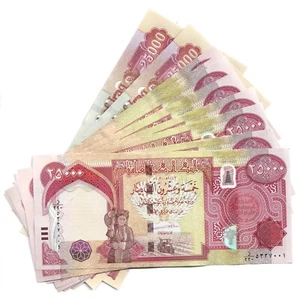 Iraq 25000 Dinar x5 UNC Banknotes - Picture 1 of 2