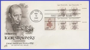 USA3 #1845 U/A ARTCRAFT FDC PB4 Igor Stravinsky - Imagen 1 de 1