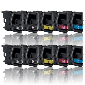 10x Tinte Patrone kompatibel für BROTHER MFC-J220 J265W J410 J415W LC985 - Bild 1 von 1