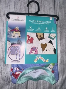 Cuddl Duds Girls Small (6/6x) Squishmallows 2pc Warm Baselayer Set Long Sleeve - Picture 1 of 4