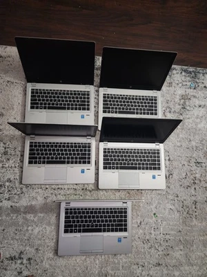 LOTE DE 5 HP EliteBook Folio 9480m 14" Intel i5-4210U 8GB RAM REPUESTOS/REPARACIÓN ARRANQUE Foto 1 de 4