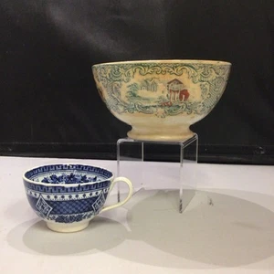 Antique Petrus Regout Maastricht Bowl And Cup  1836-1880 Holland - Picture 1 of 4
