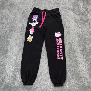 Hello Kitty Jogginghose Damen Small Schwarz Sanrio Fleece Joggers Anime Friends  - Bild 1 von 12