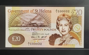 2004 St. Helena 20 Pounds Banknote P-13a Choice Uncirculated - Picture 1 of 2