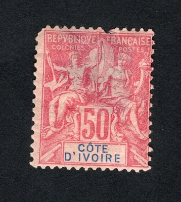 Sello Costa de Marfil 1892 Mi#11 MH CV=117$ Foto 1 de 2