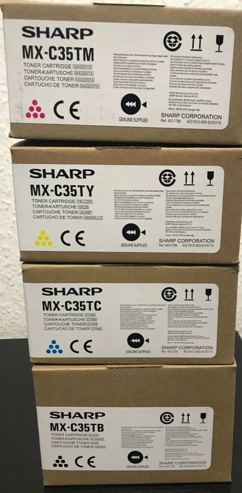 Original Sharp TONER MX-C35T Multipack Schwarz Cyan Magenta Gelb - Bild 1 von 1