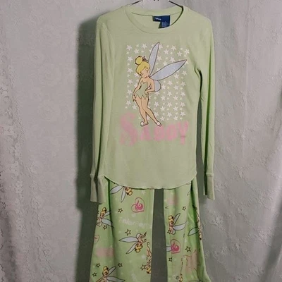 Disney Tinker bell PJ'S, зеленый, большой. Очаровательный мягкий и уютный. - Изображение 1 из 4