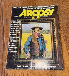 Argosy Magazine Man's World November 1974 Norman Rockwell John Wayne Cover Art  - Bild 1 von 2