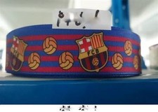 2 METER BARCELONA FC FUSSBALLBAND GRÖSSE 1 ZOLL STIRNBÄNDER HAARSCHLEIFEN KARTENHERSTELLUNG