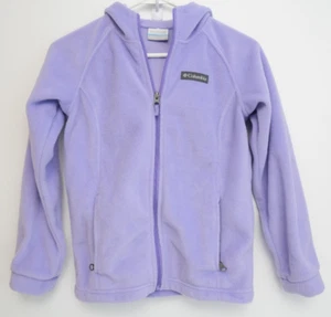 Columbia Girls Benton II Full Zip Hooded Fleece Jacket Kids Medium 10/12 - Picture 1 of 5
