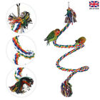 Parrot Bird Swing Stand Chew Hanging Rope Bite Toys Budgies Parakeet Climb Tool