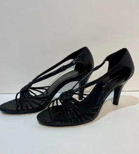 Ann Marino Ilene 6-1/2 Black Heels Gently Used - Picture 1 of 5
